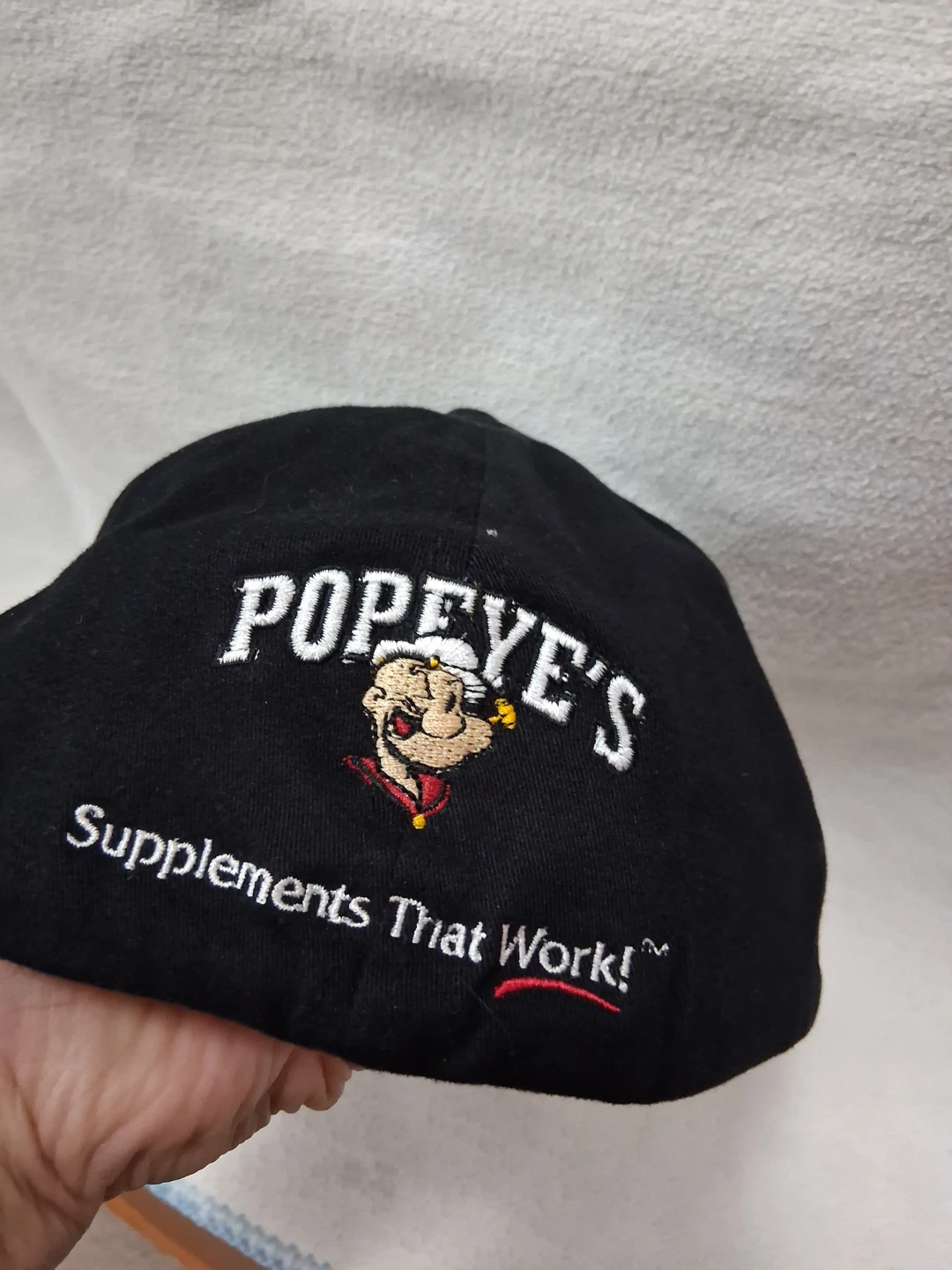 Team MuscleTech Popeye's Black Baseball Cap M/L - photo 2