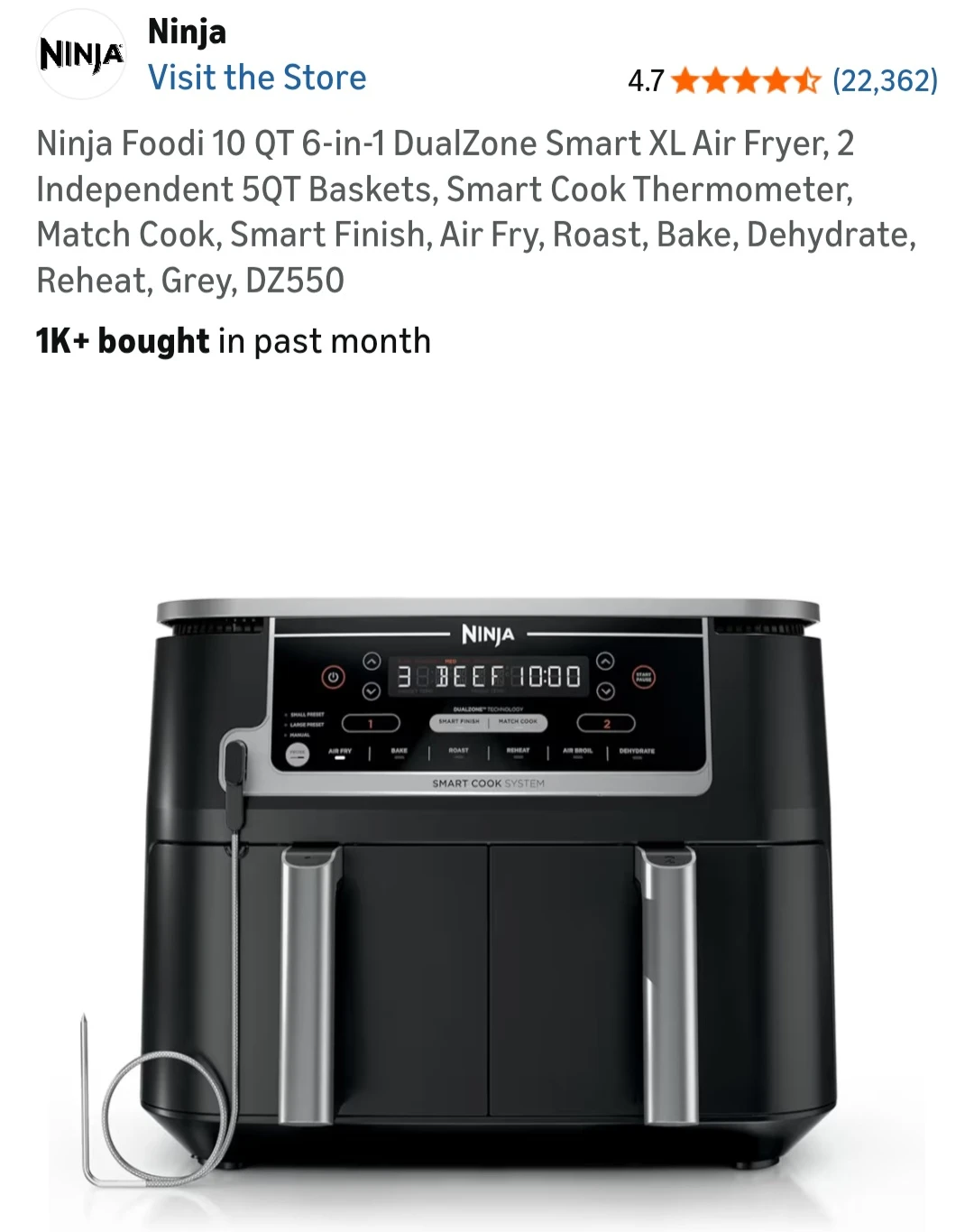 Ninja Foodi 10 QT 6-in-1   And accessories - photo 4