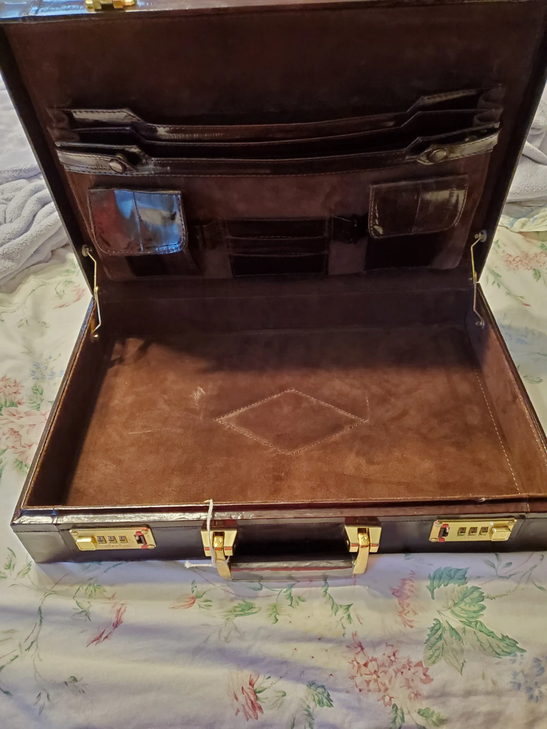 REAL eel skin r Briefcase with Combination Lock - photo 3