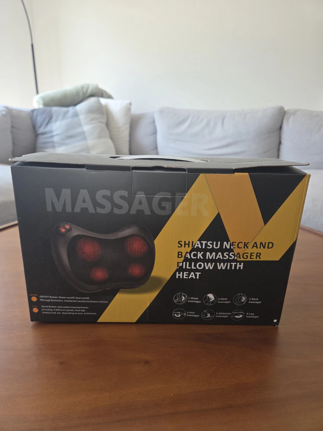 Shiatsu Neck and Back Massager Pillow with Heat