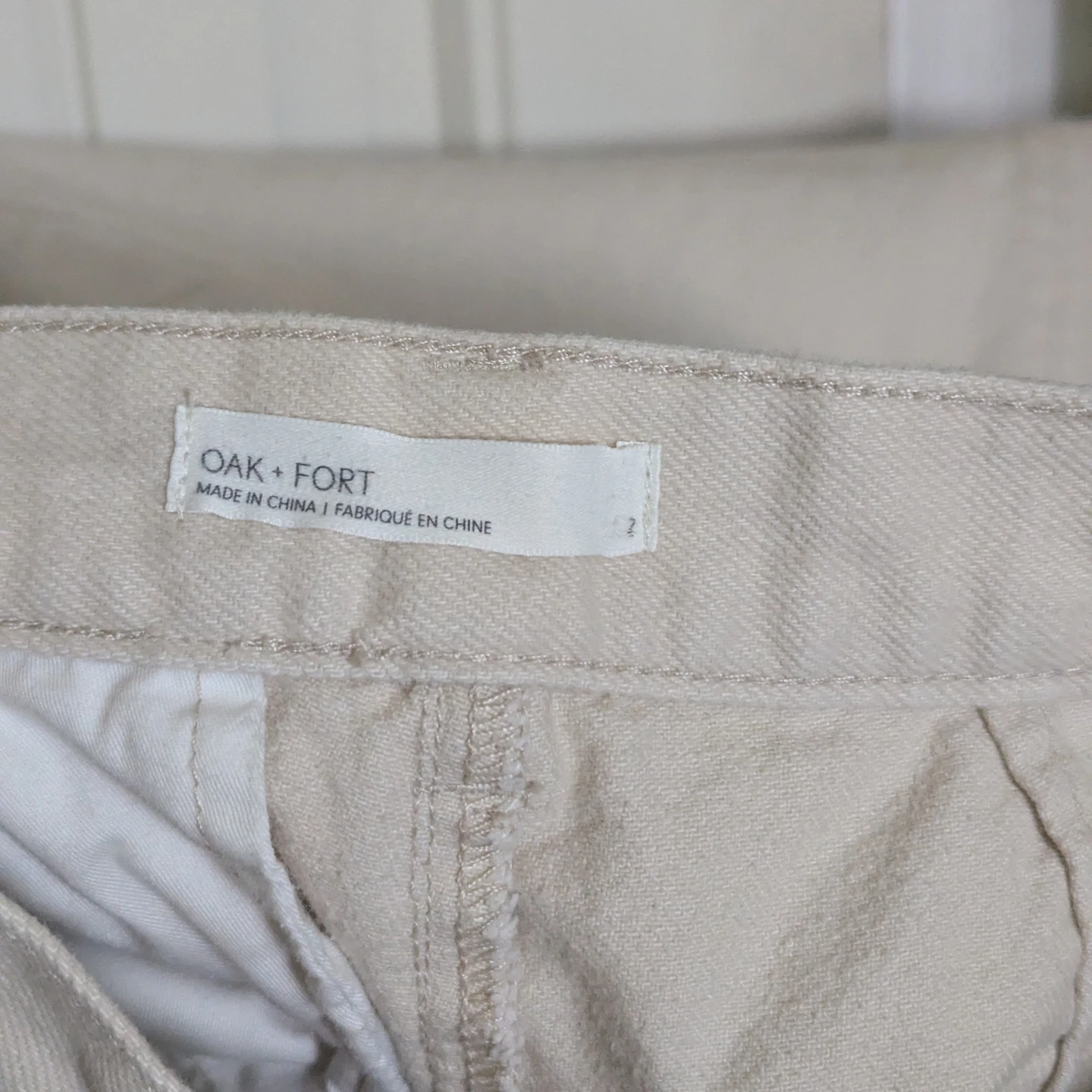 OAK + FORT Beige Pants - Size 2 - photo 2