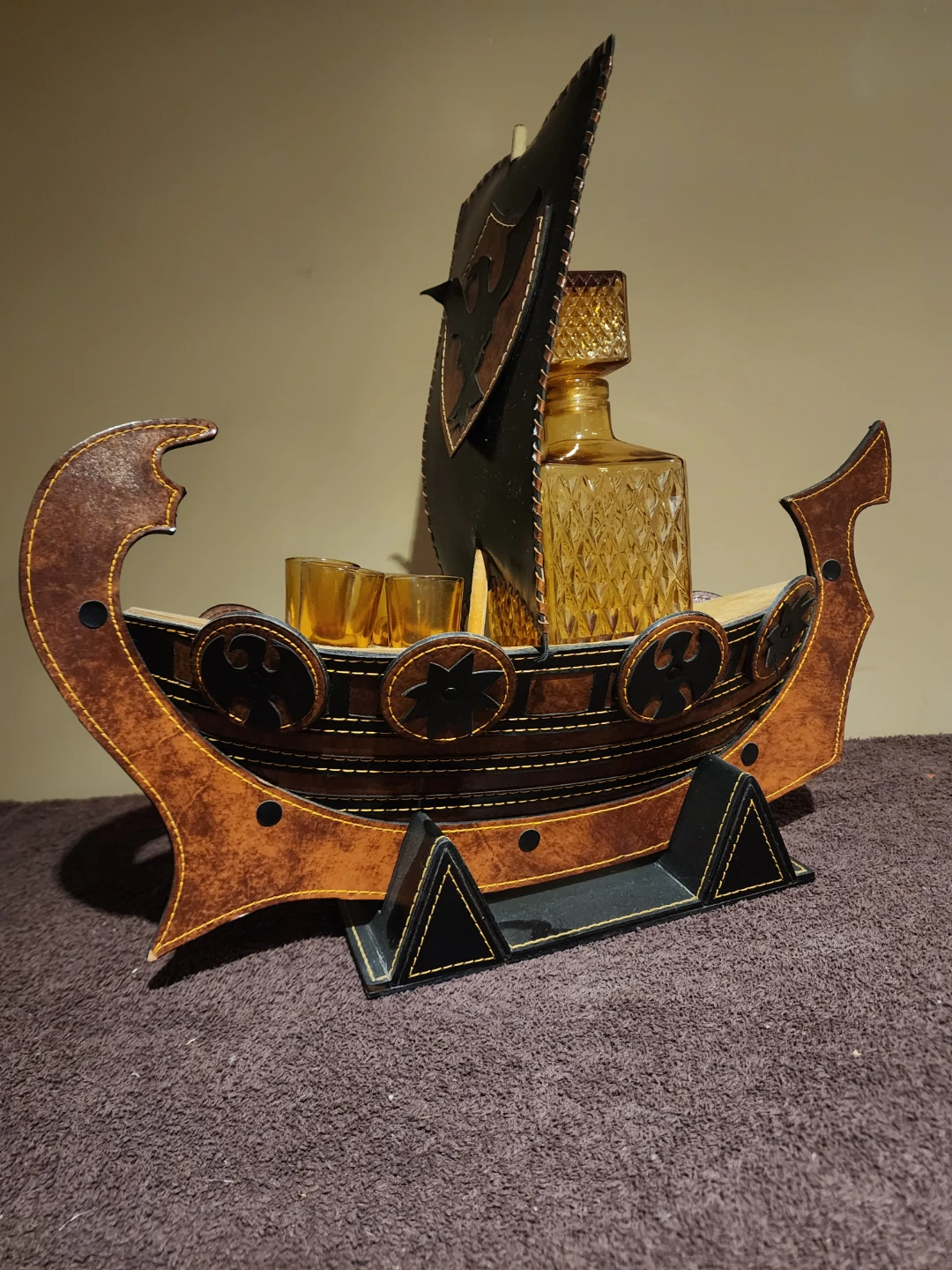 Viking Ship Decanter Set with Glasses - photo 2