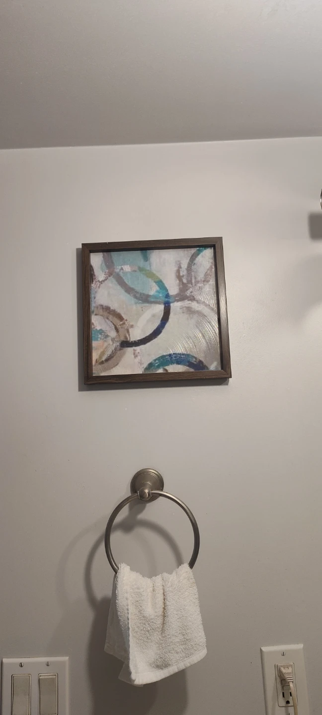 Framed Abstract Circle Art - photo 2