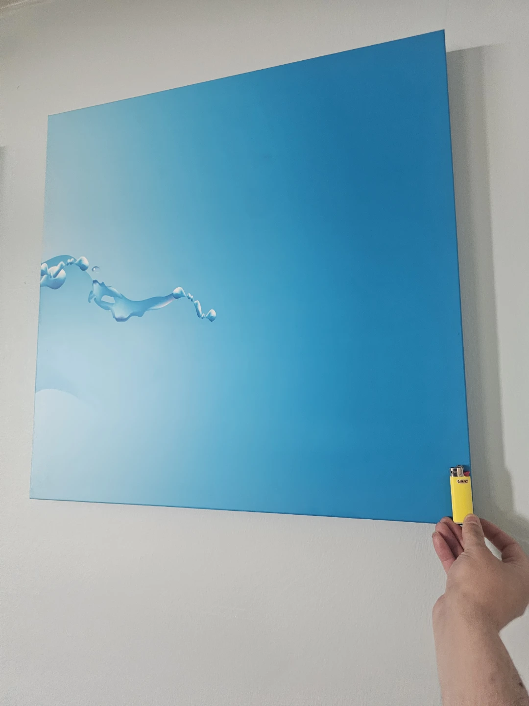 Set of 3 Blue Water Wave Canvas Art Prints - photo 2