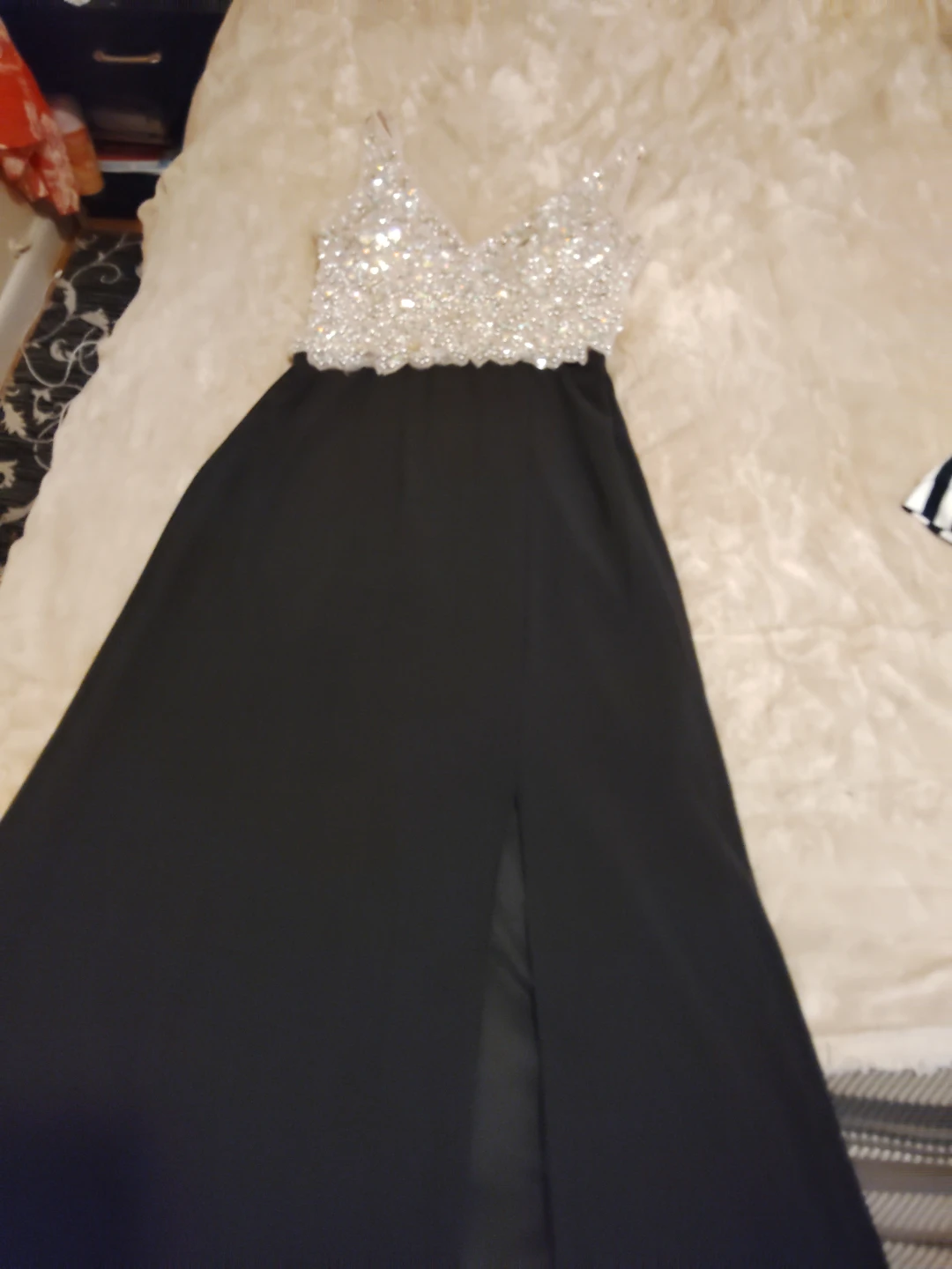 Blondie Nites by Alyce Paris Beaded Black Dress Size 1 - photo 3