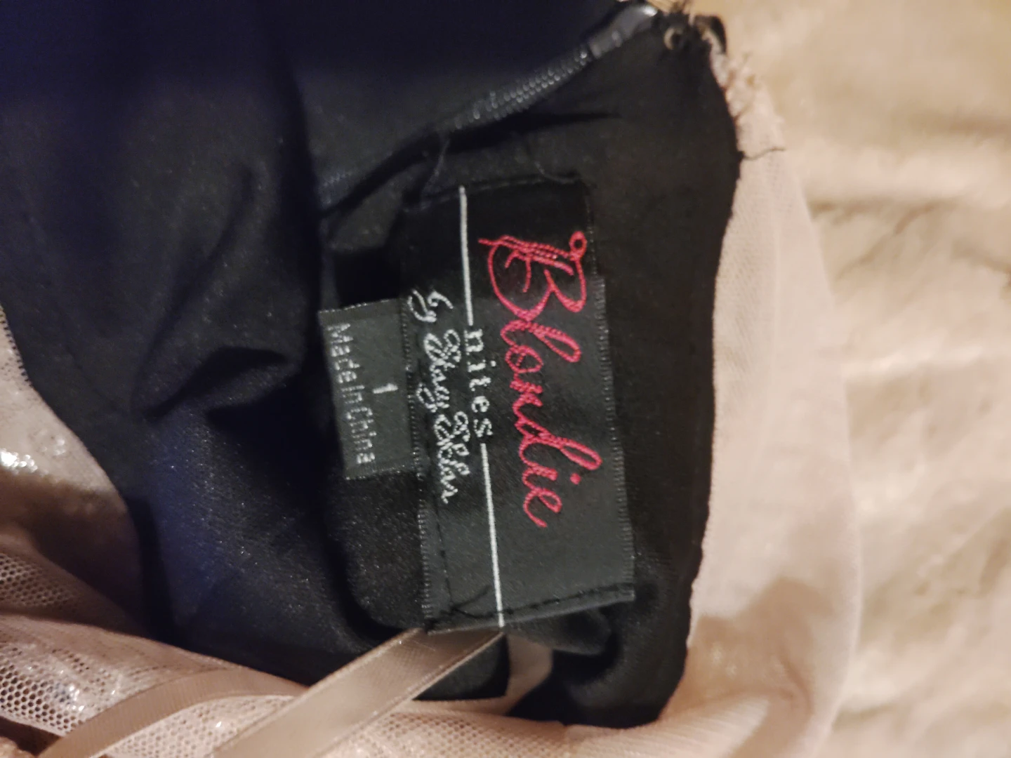 Blondie Nites by Alyce Paris Beaded Black Dress Size 1 - photo 5