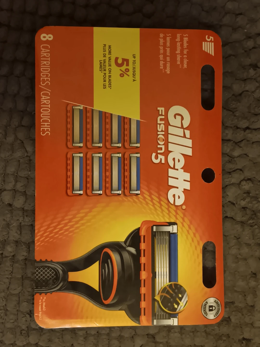 Gillette Fusion5 Razor Blade Refills - 8 Cartridges - photo 2
