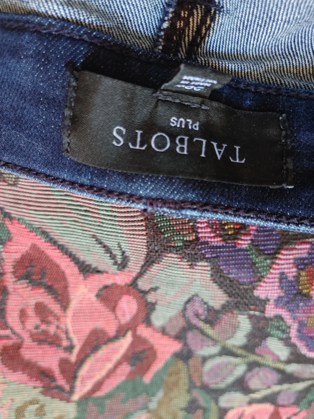 Talbots Plus Dark Wash Denim Pencil Skirt - photo 5