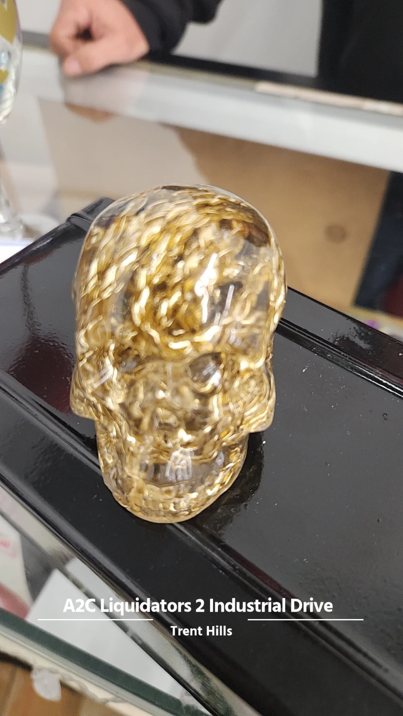 ** Made by local Campbellford Resident**  Resin Skull Figurines - photo 2