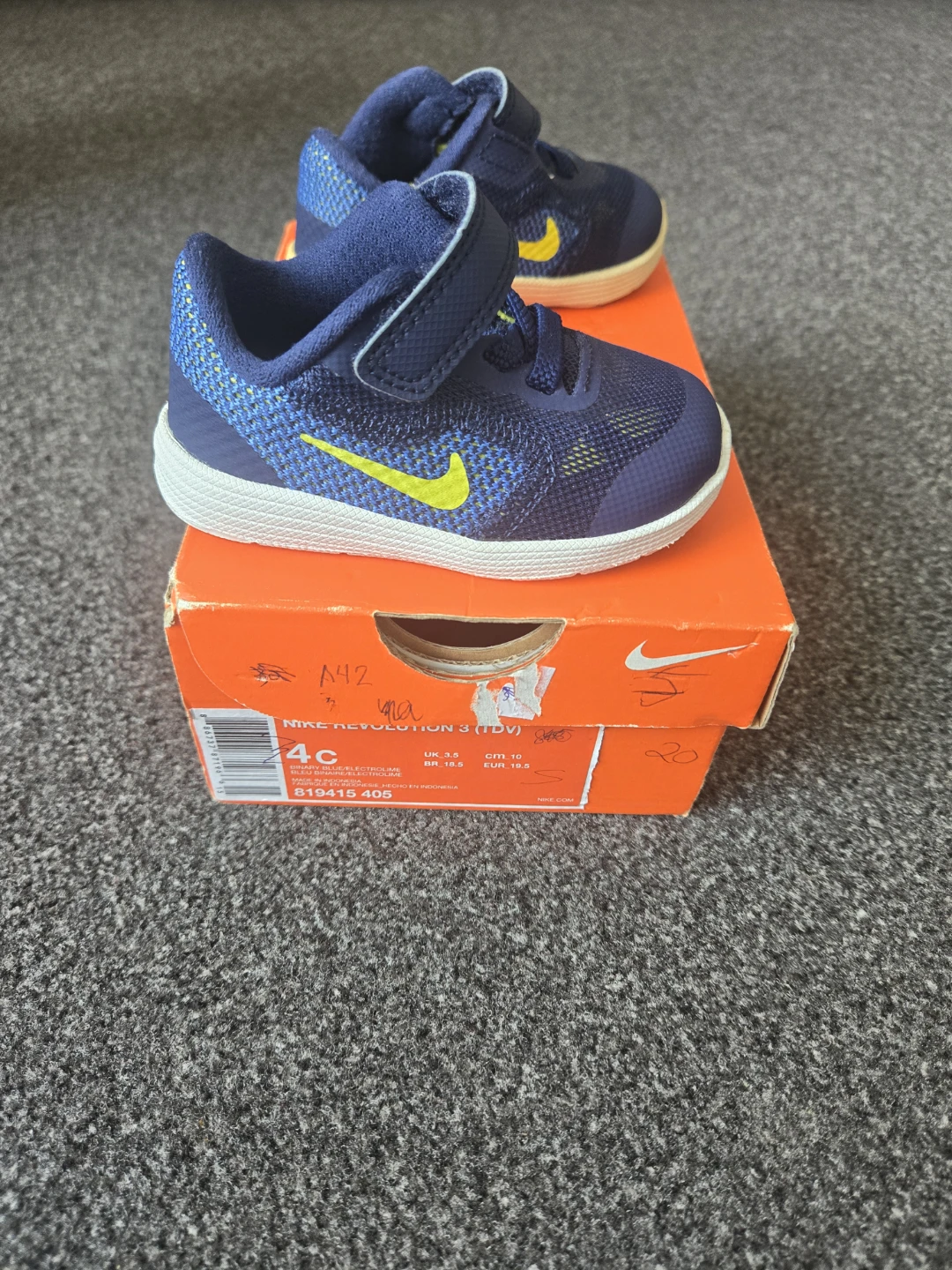 Nike Revolution 3 TD (PS) Toddler Shoes Size 4C