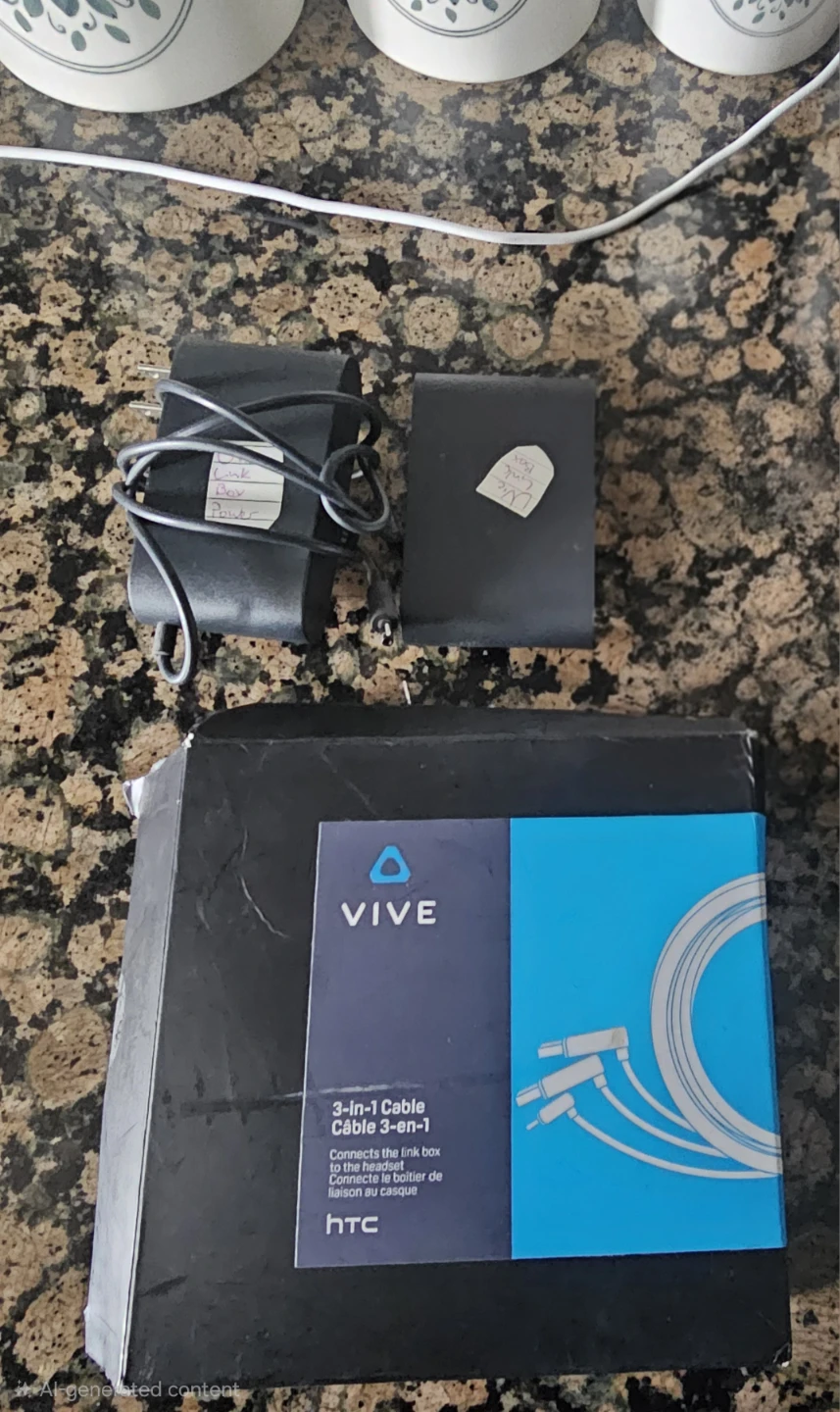 HTC Vive VR Headset 3 In 1 Cables With Hub