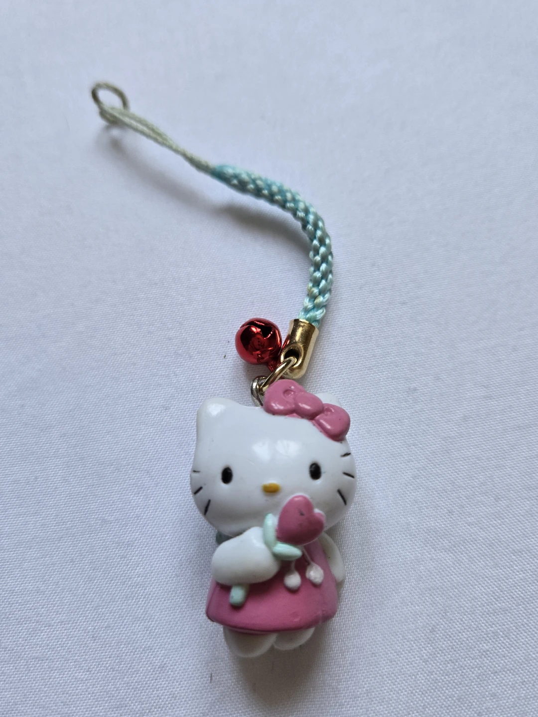 Vintage 1997 Sanrio Hello Kitty Cupid Angel Wings Keychain Strap