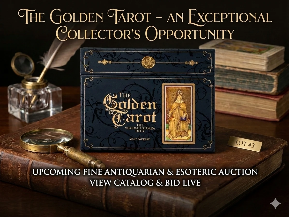 The Golden Tarot Visconti-Sforza Deck by Mary Packard
