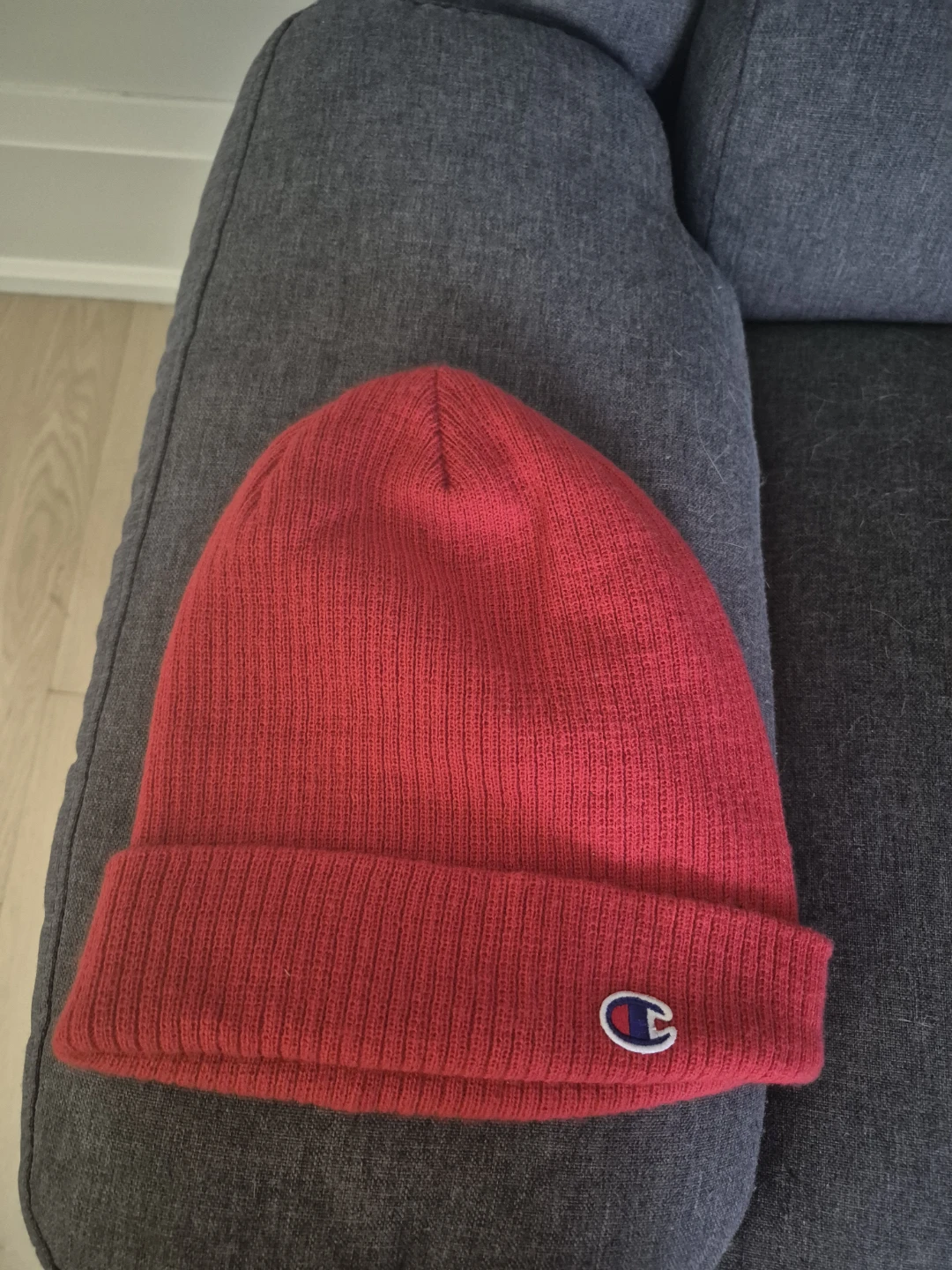 Champion Red Beanie Hat