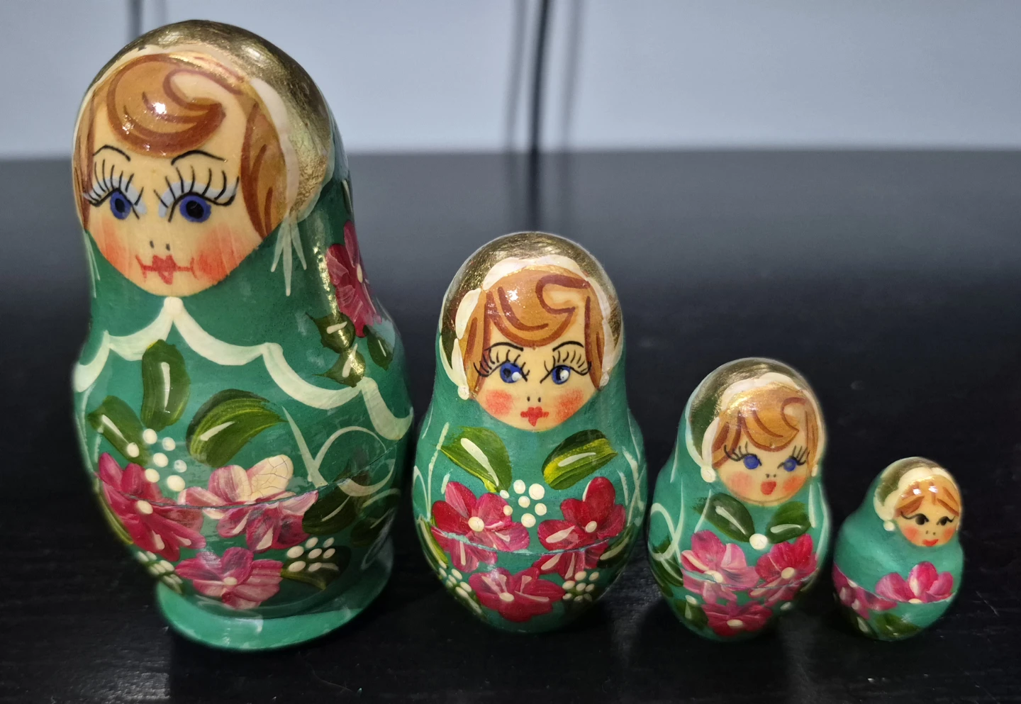 Set of 5 Hand-Painted Matryoshka Dolls - photo 2