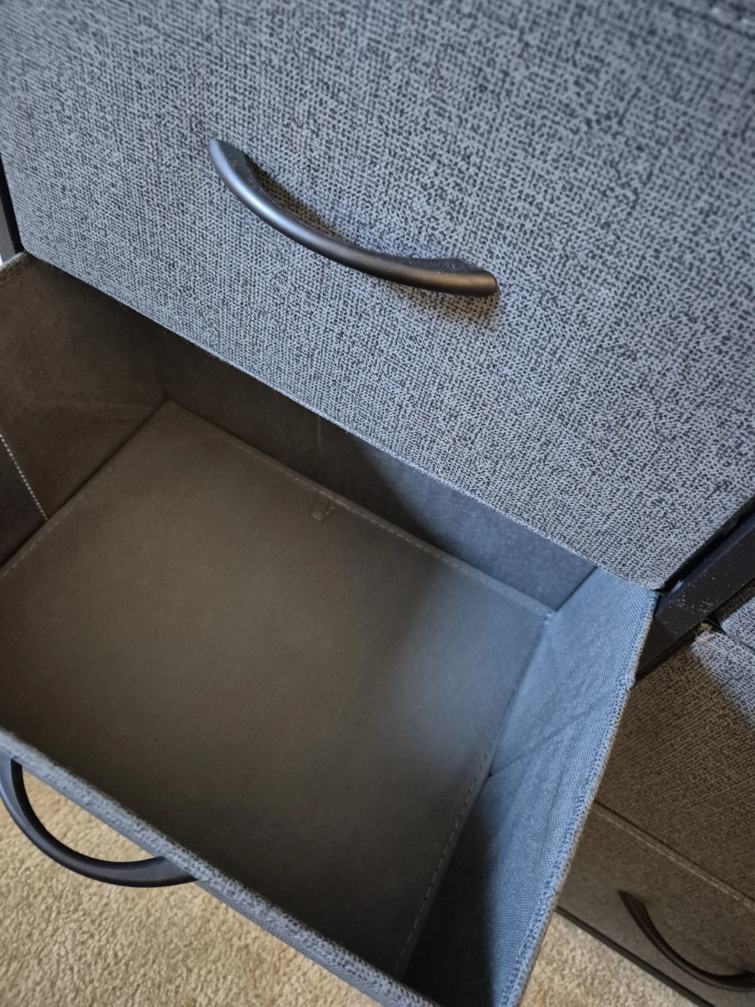 Grey 8-Drawer Fabric Dresser - photo 2