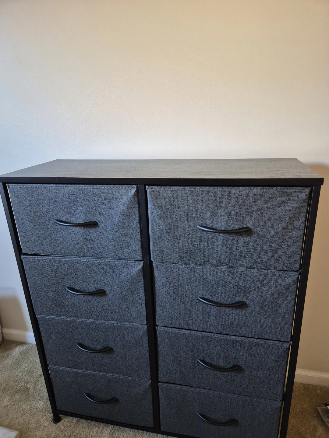 Grey 8-Drawer Fabric Dresser - photo 3