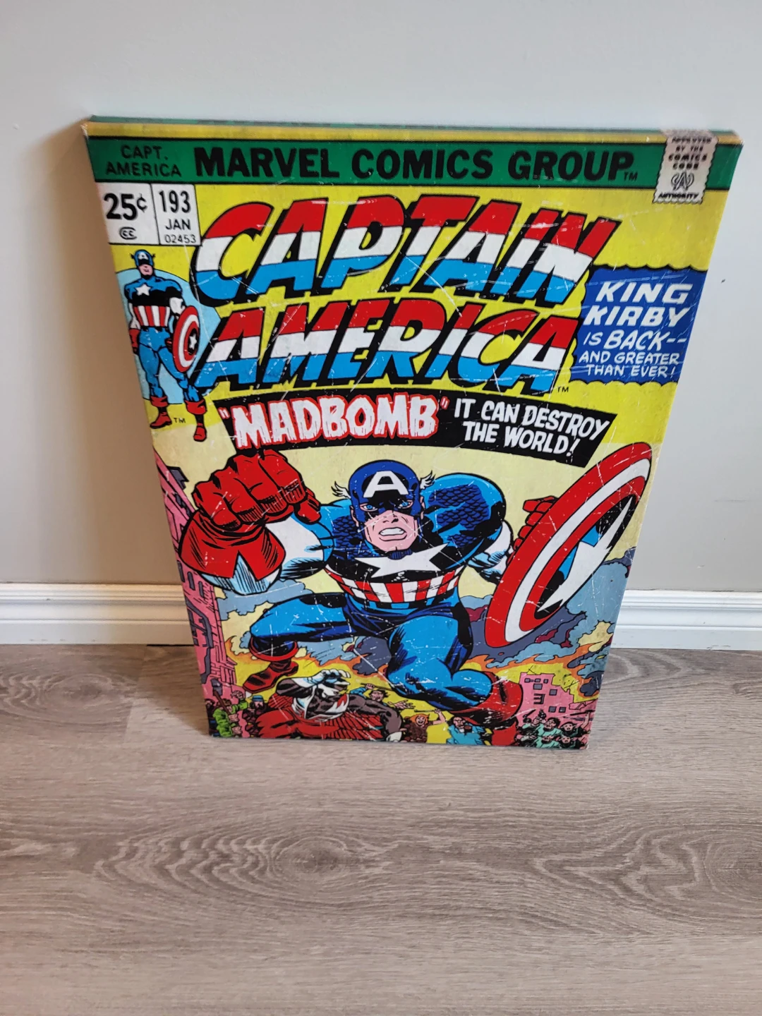 Captain America "Madbomb" Canvas Art