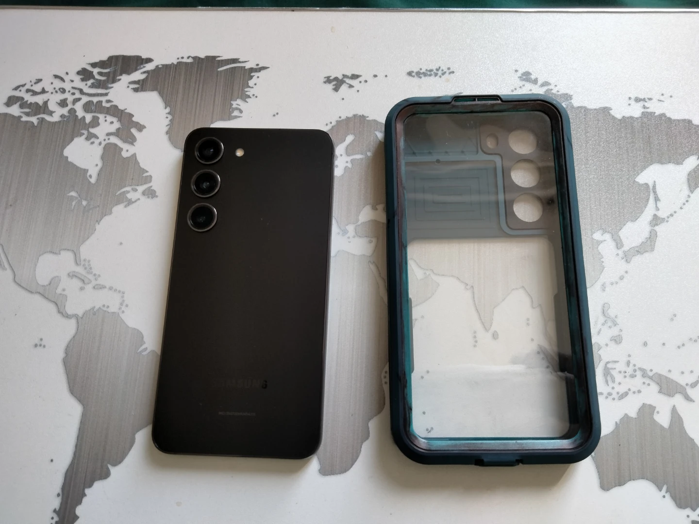 Samsung Galaxy S23 Phone with Protective Case