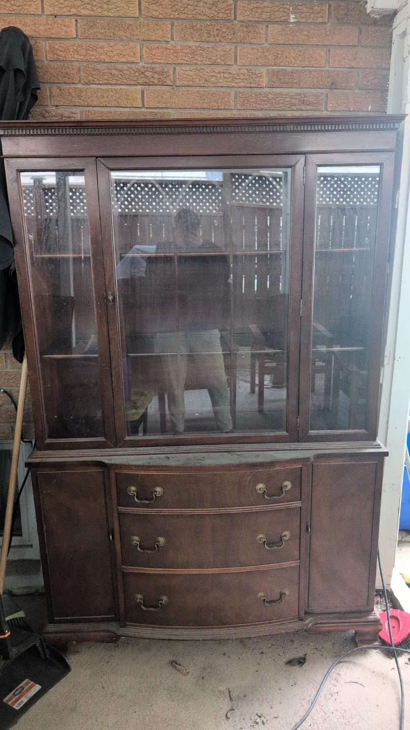 Antique China Cabinet with Drawers