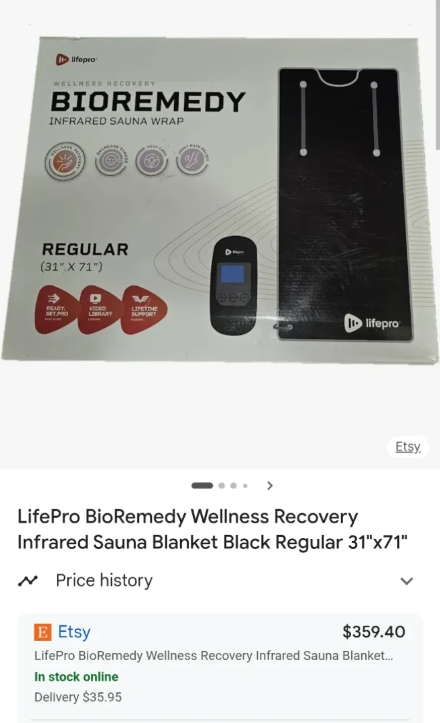 LifePro BioRemedy Wellness Recovery Infrared Sauna Blanket Black - photo 4