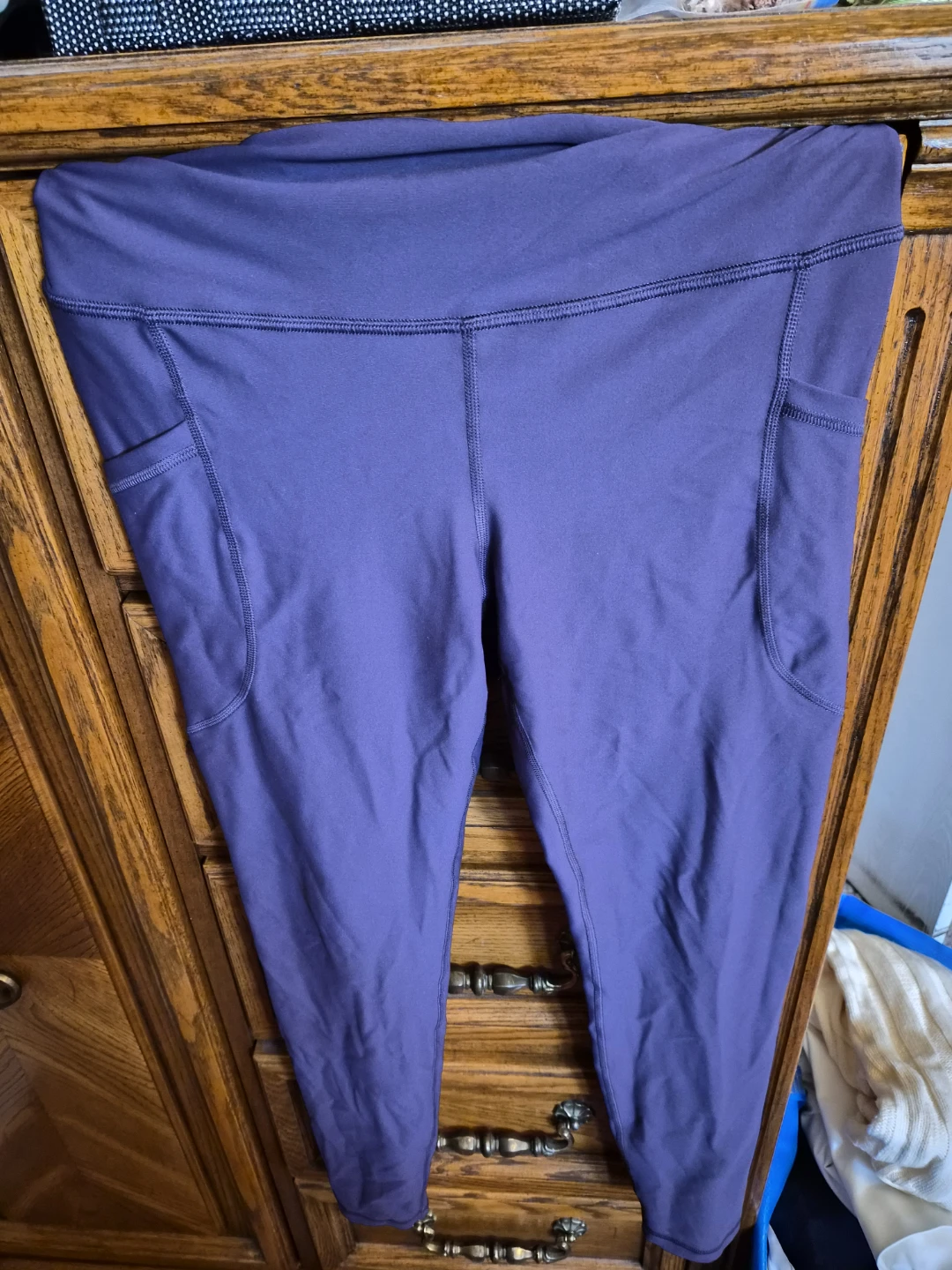 Purple Leggings with Pockets