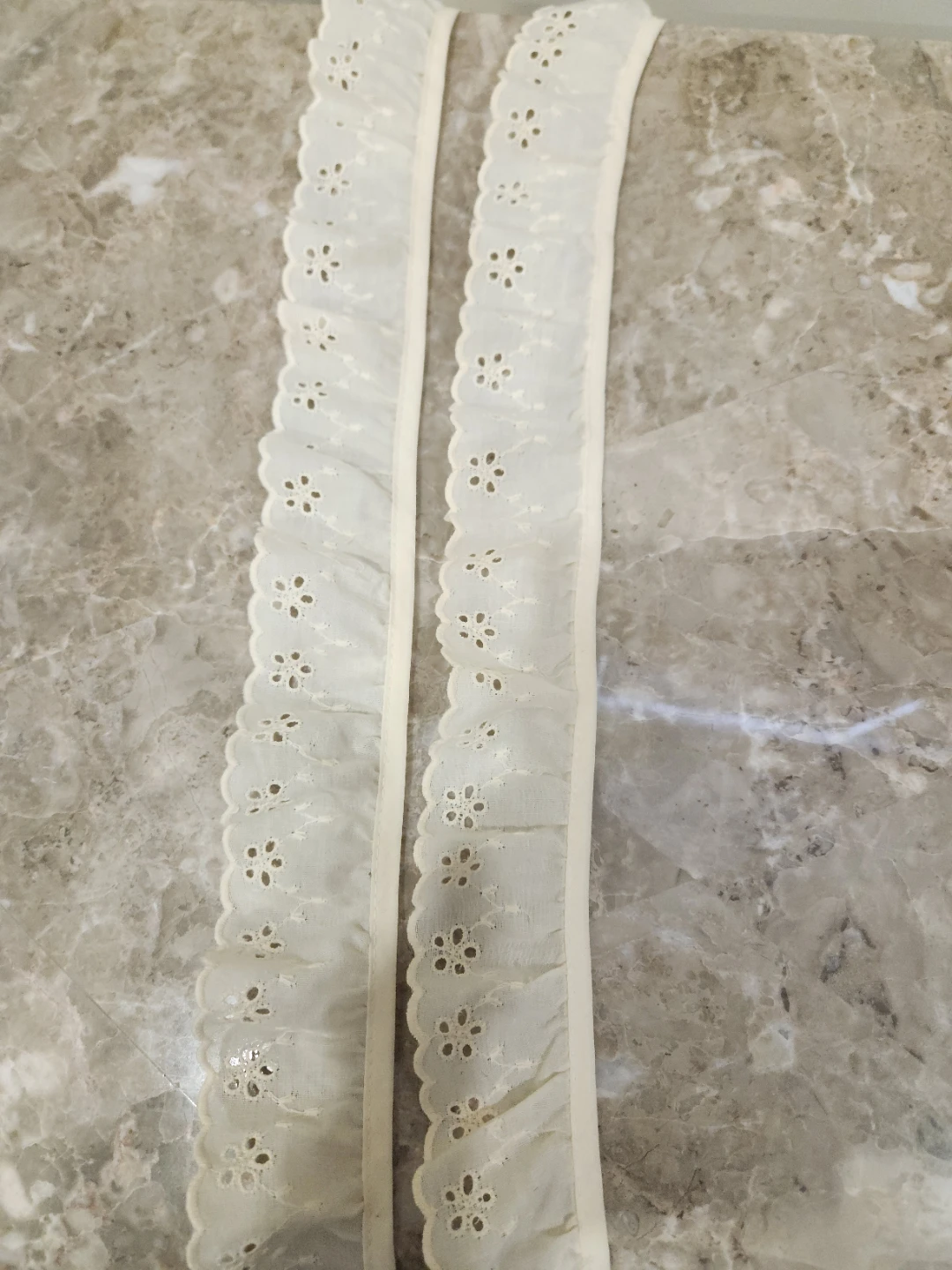Cream Eyelet Lace Trim - 2 Inches Wide - photo 2