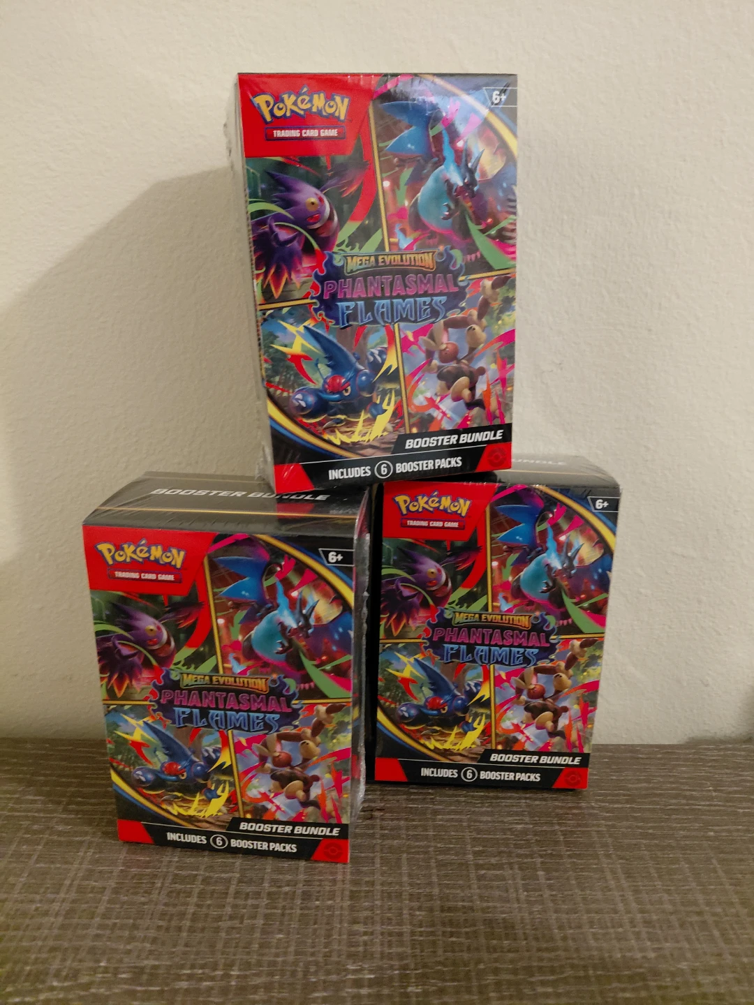 3x Pokemon Phantasmal Flames Booster Bundle