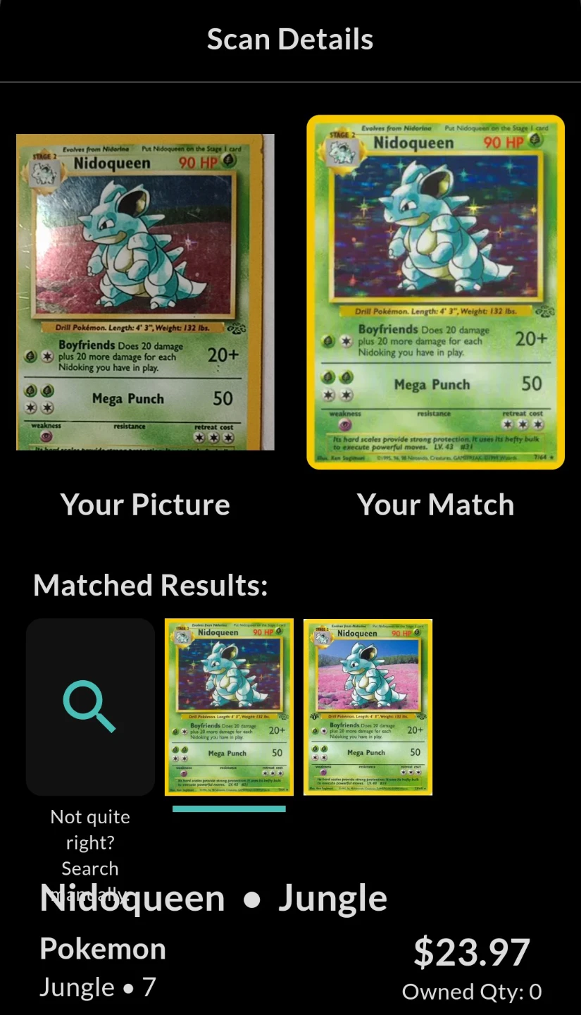 Nidoqueen Pokemon Card - photo 3