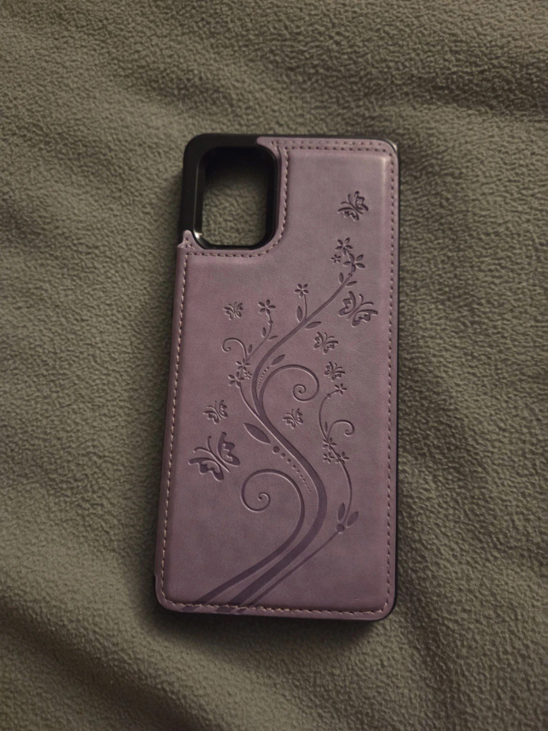Purple Floral Folio Wallet Phone Case