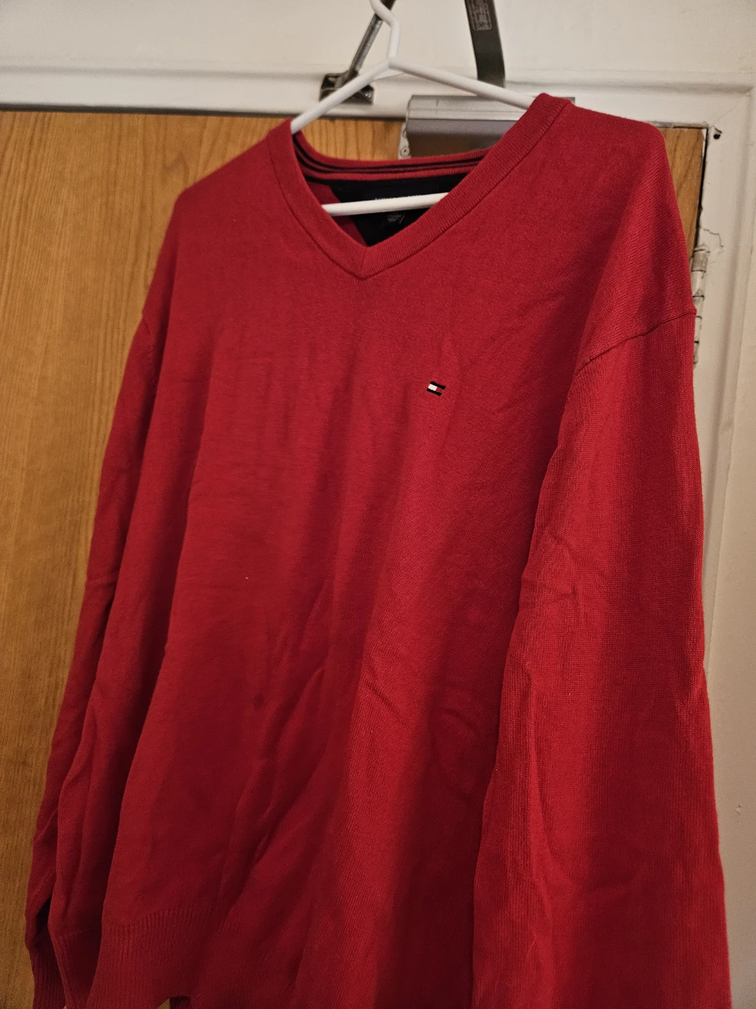 Tommy Hilfiger Red V-Neck Sweater XXL - photo 2