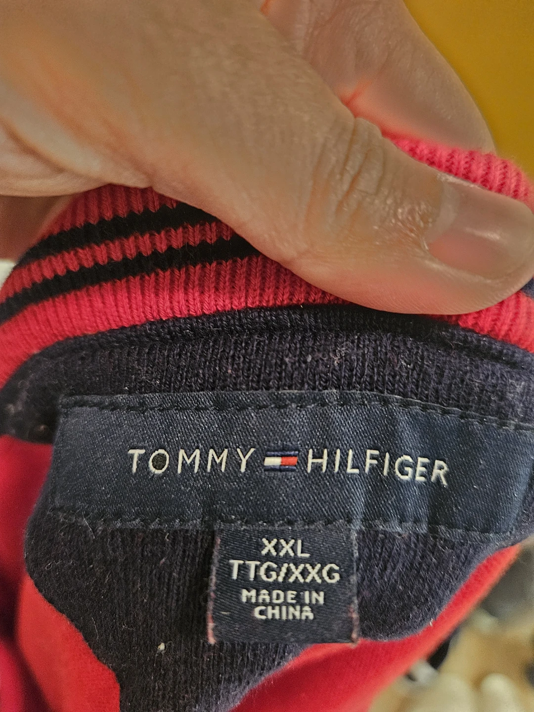 Tommy Hilfiger Red V-Neck Sweater XXL - photo 3