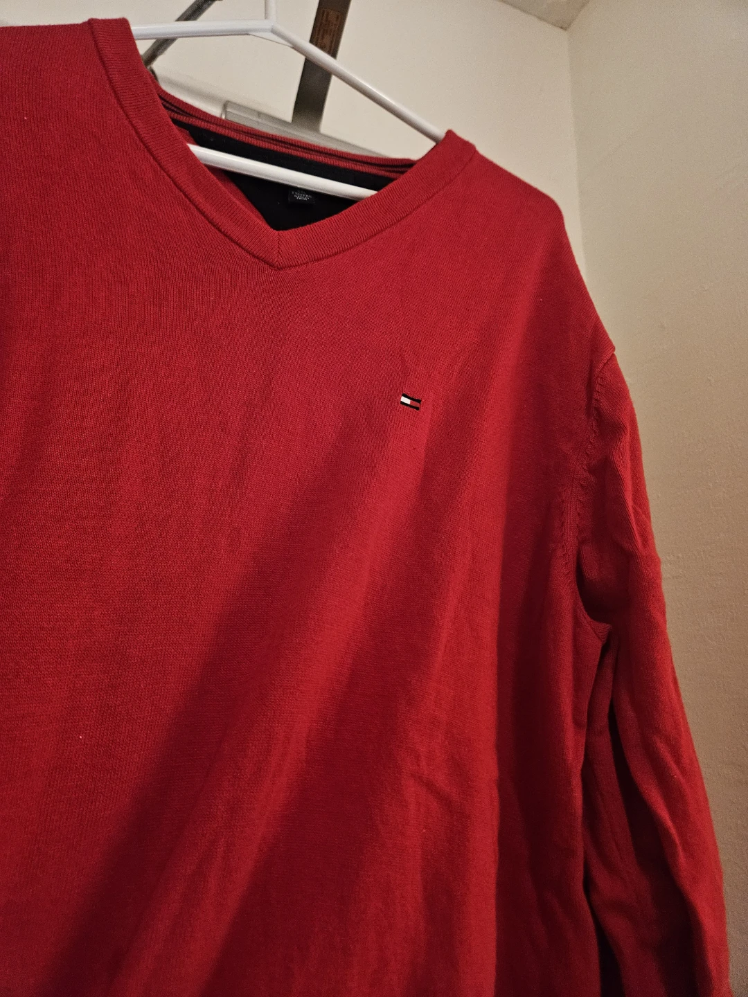 Tommy Hilfiger Red V-Neck Sweater XXL - photo 4