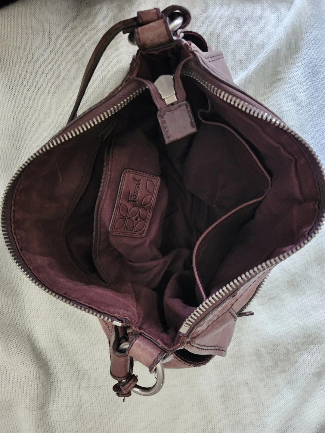 Fossil Brown Leather Shoulder Bag - photo 2