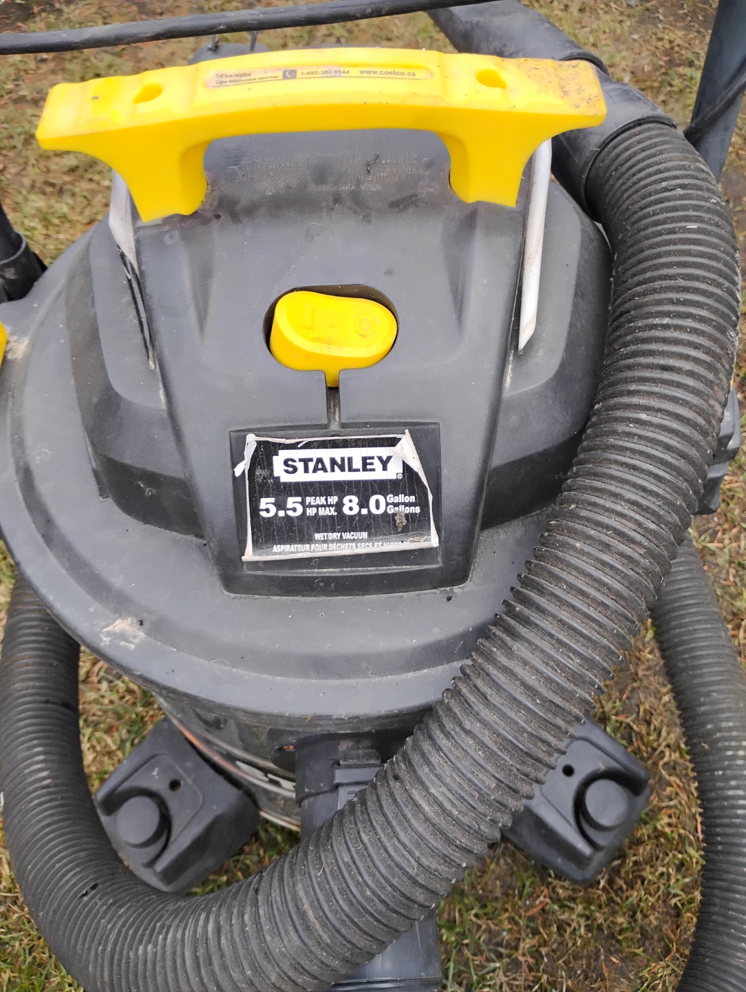 Stanley 5.5 Peak HP 8.0 Gallon Wet/Dry Vacuum