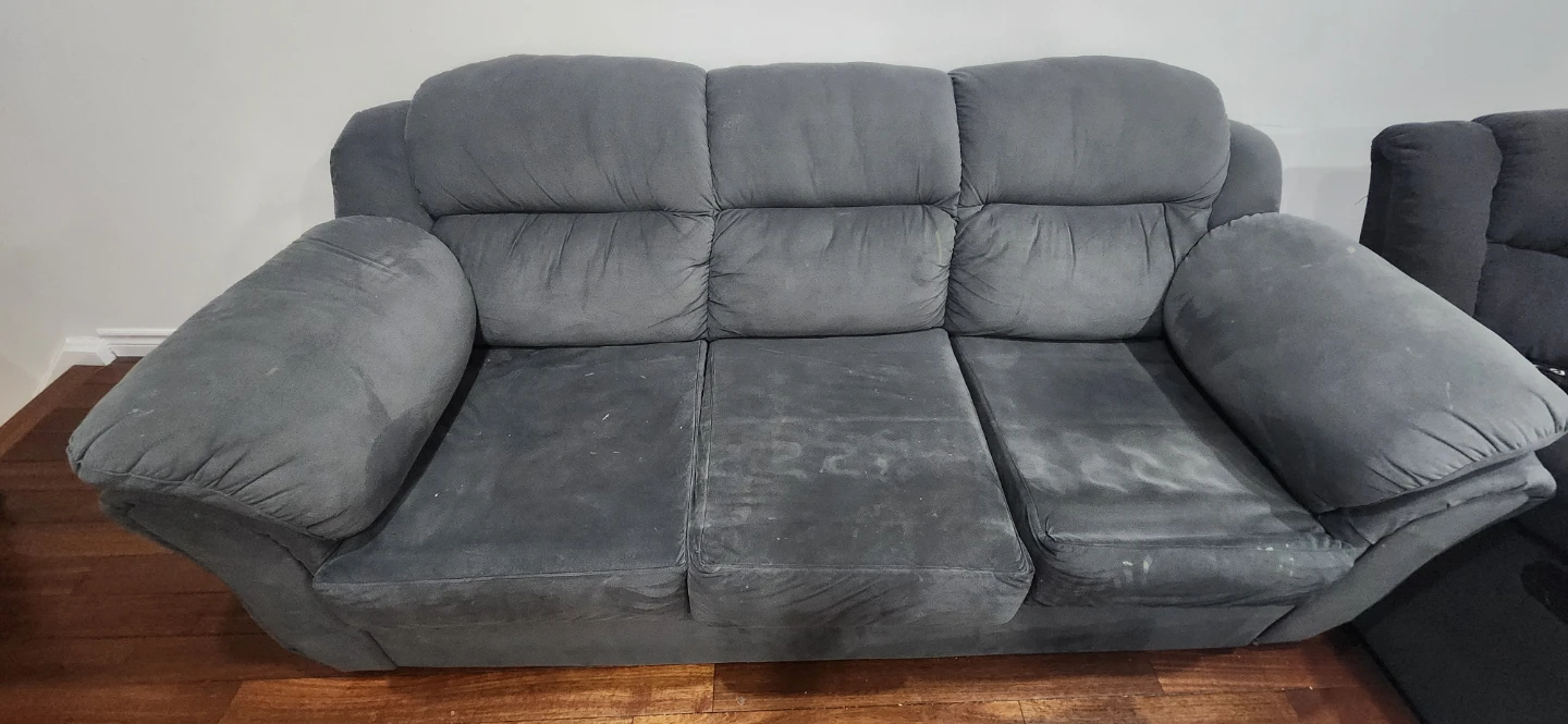 Grey Fabric 3 Seater Sofa