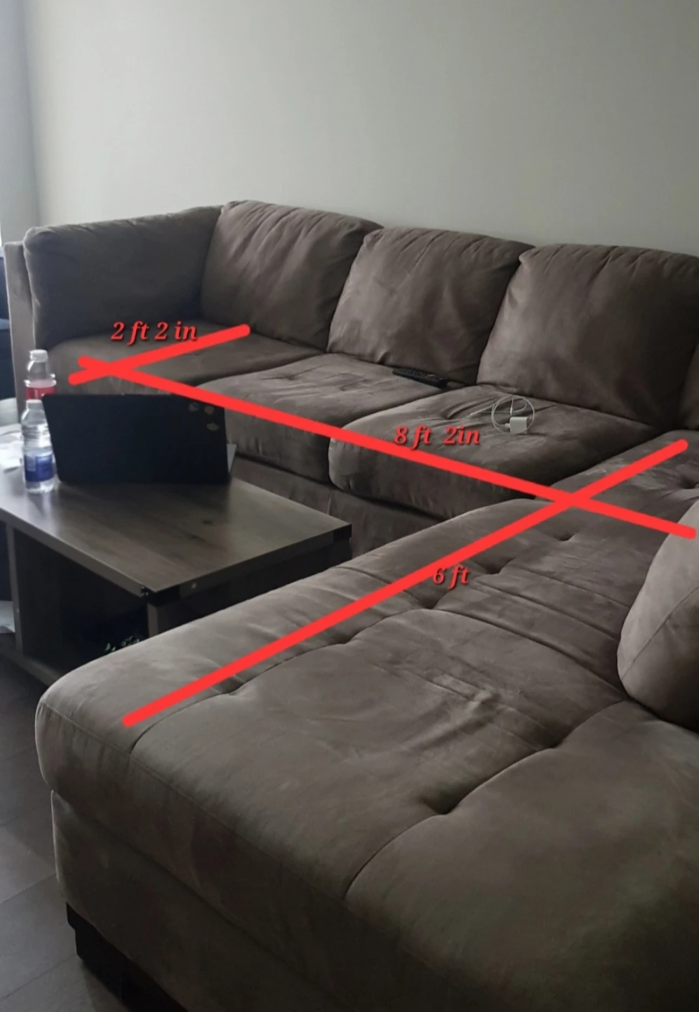 Brown Sectional Sofa - negotiable price
