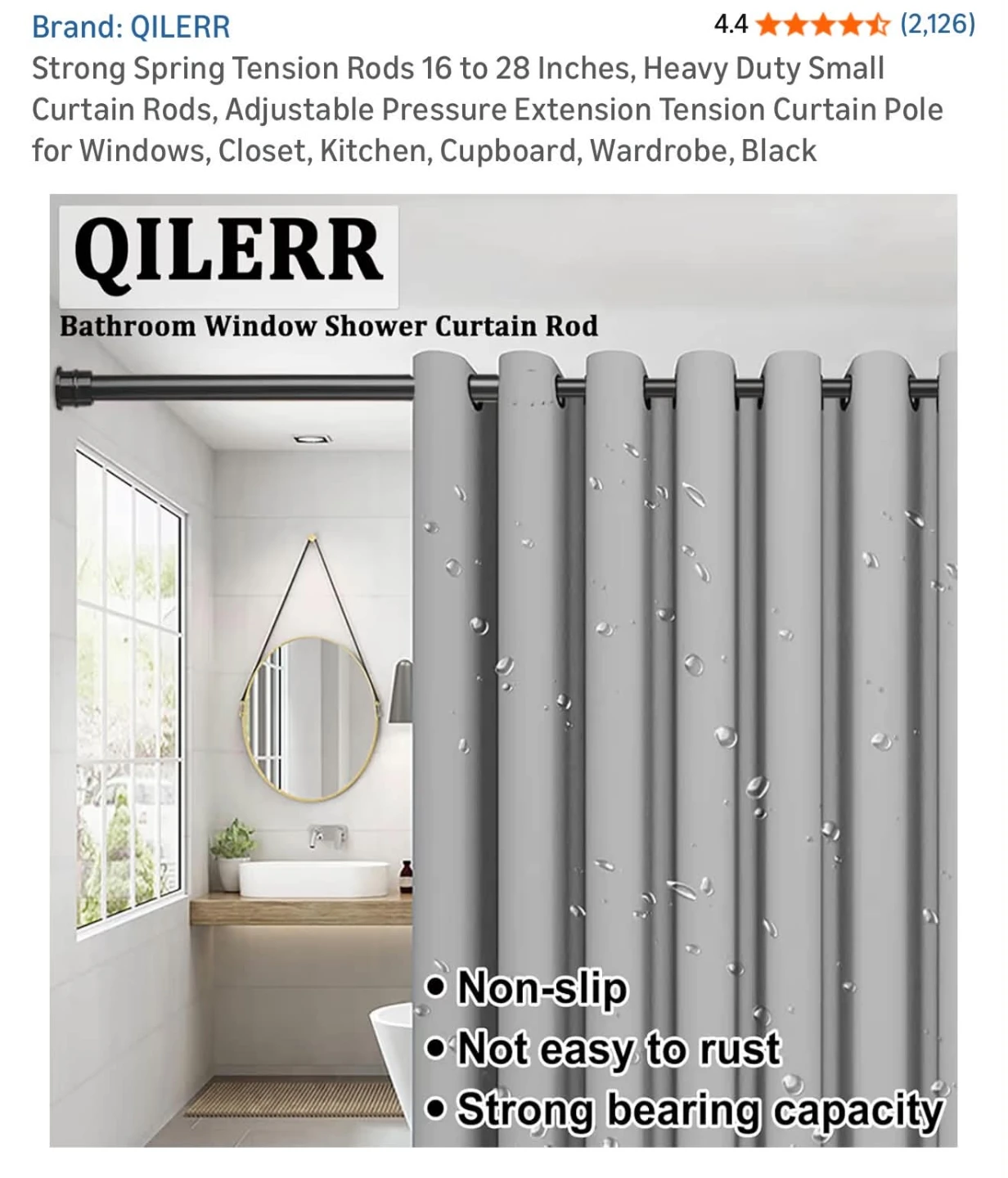 Tension Curtain Rod - photo 4