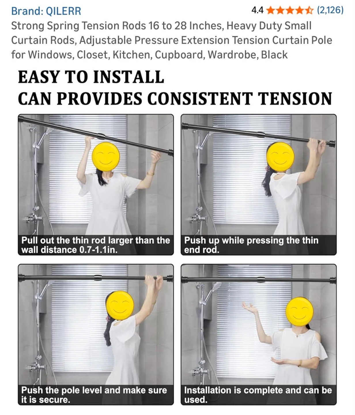 Tension Curtain Rod - photo 5