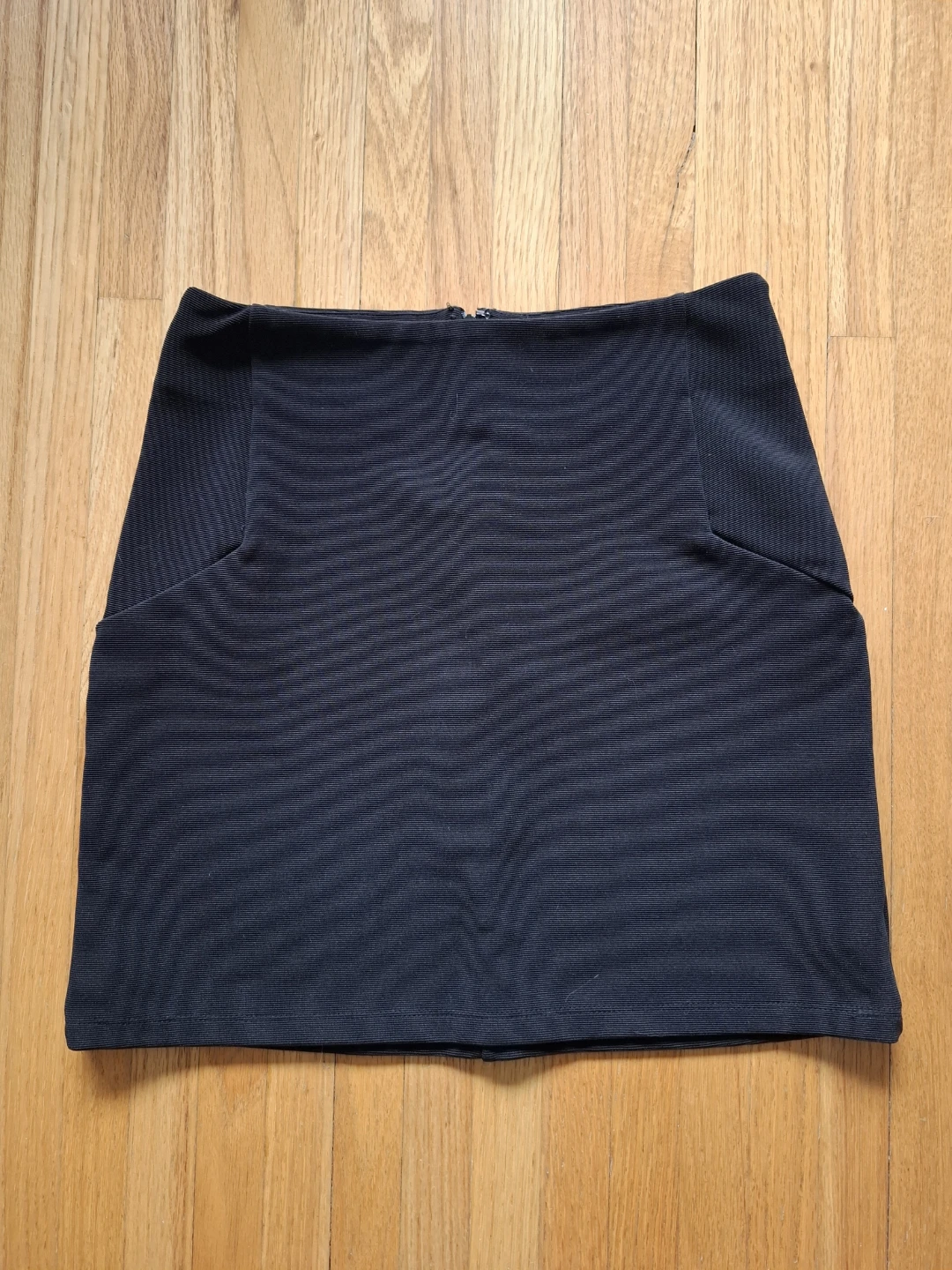 Black mini skirt