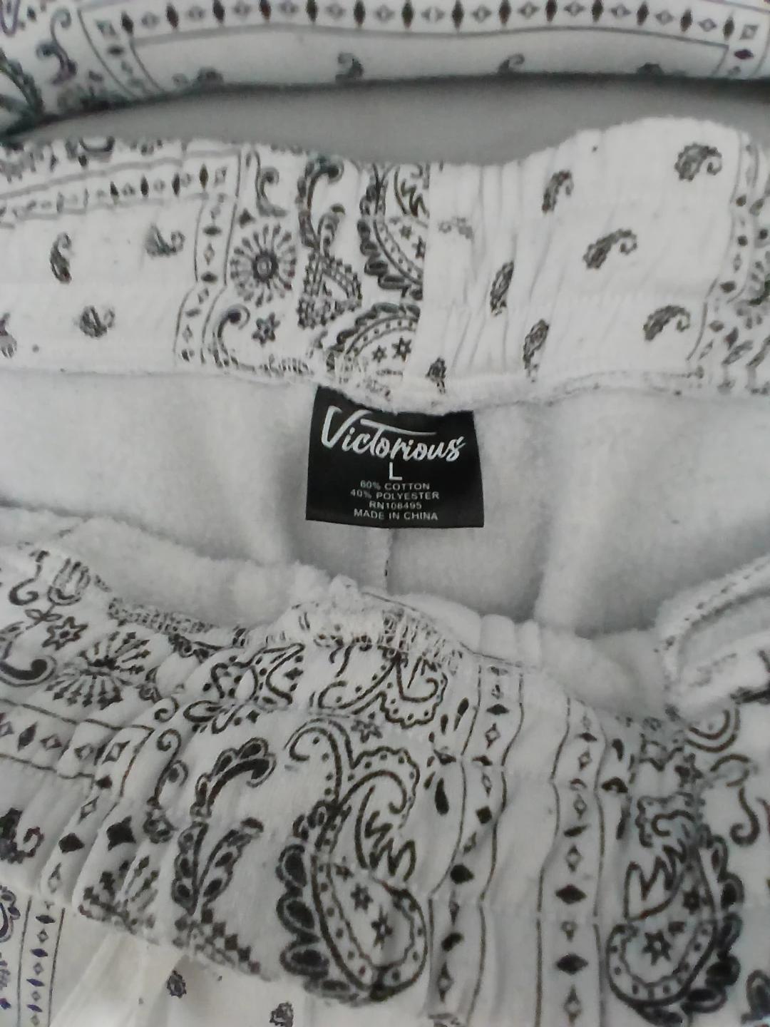 Victorious Bandana Print Hoodie and Jogger Set - Size L - photo 3