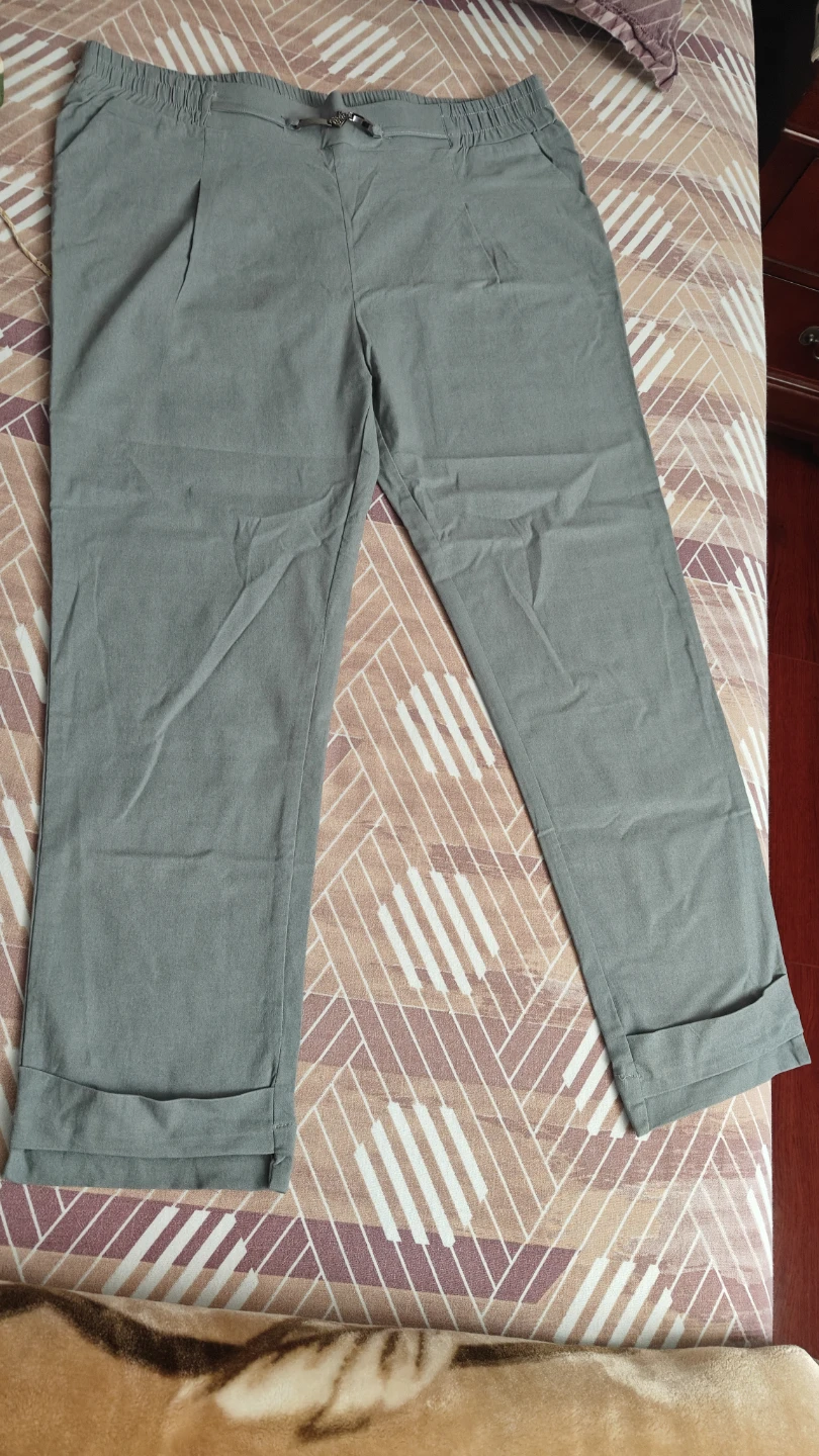 Grey Elastic Waist Pant ( woman)