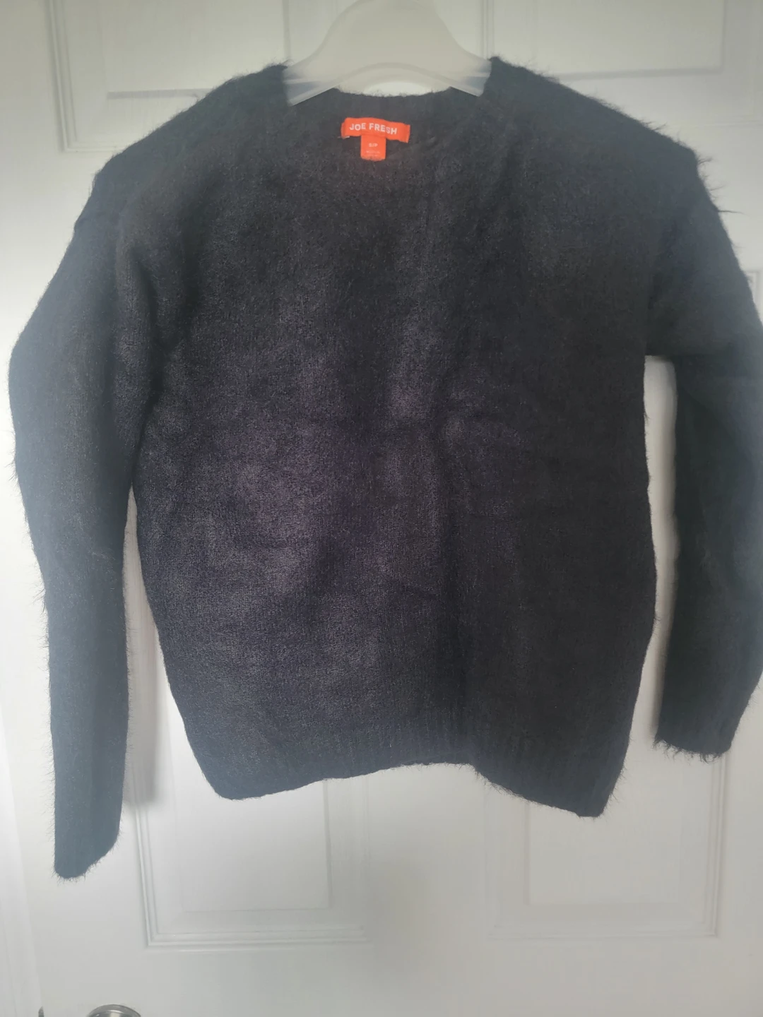 Joe Fresh Black Fuzzy Sweater - Small