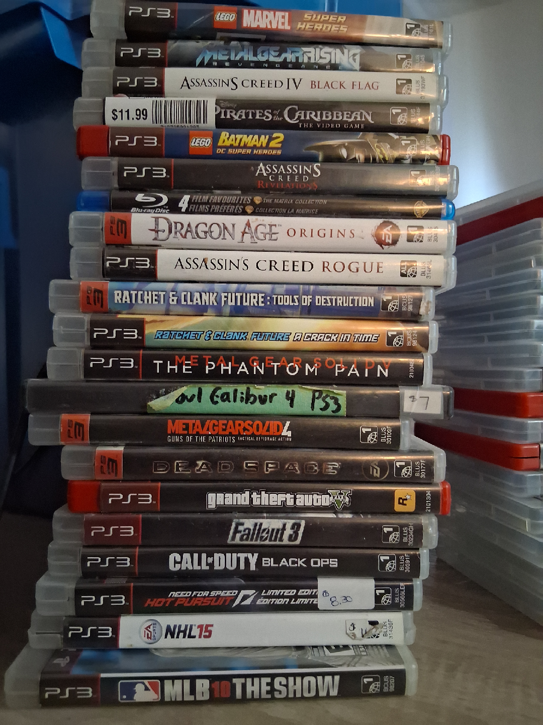Sony PlayStation 3 Console with Games and Controllers - photo 3