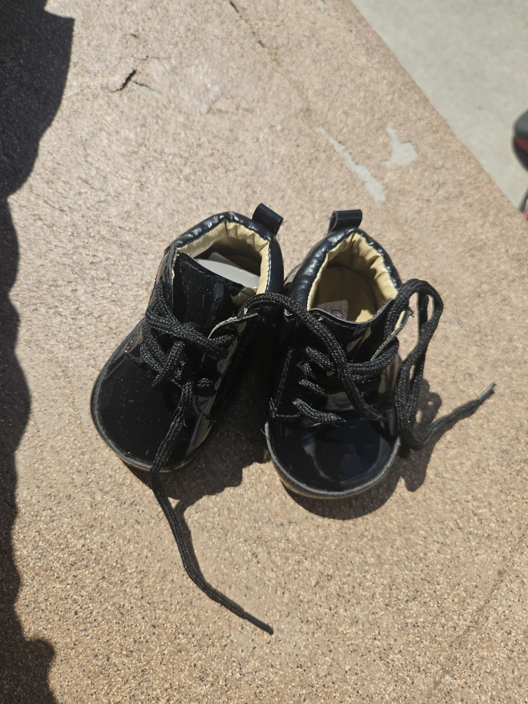 Black Patent Leather Baby Shoes