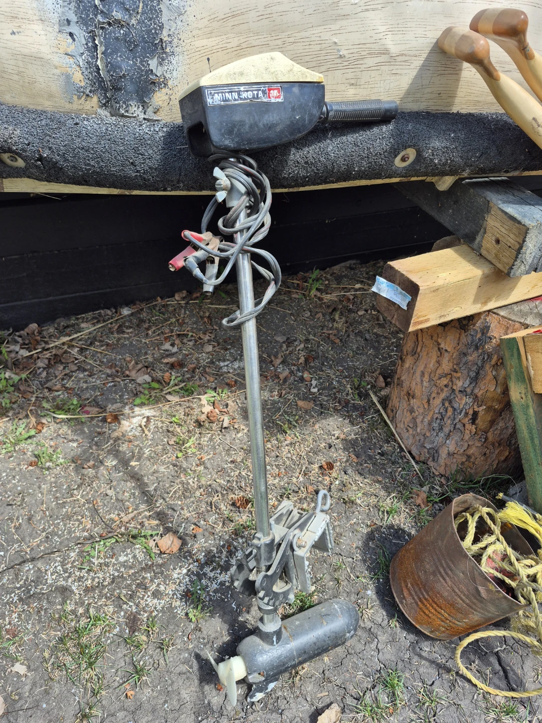 Canoe- with Minn Kota Trolling Motor and Oars - photo 2