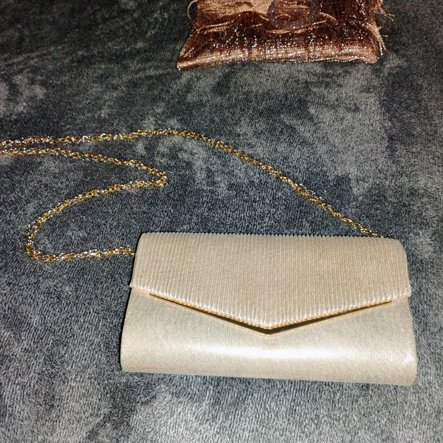 J.Sole Rhinestone Heels , Rose Gold with Clutch, Shawl - photo 5