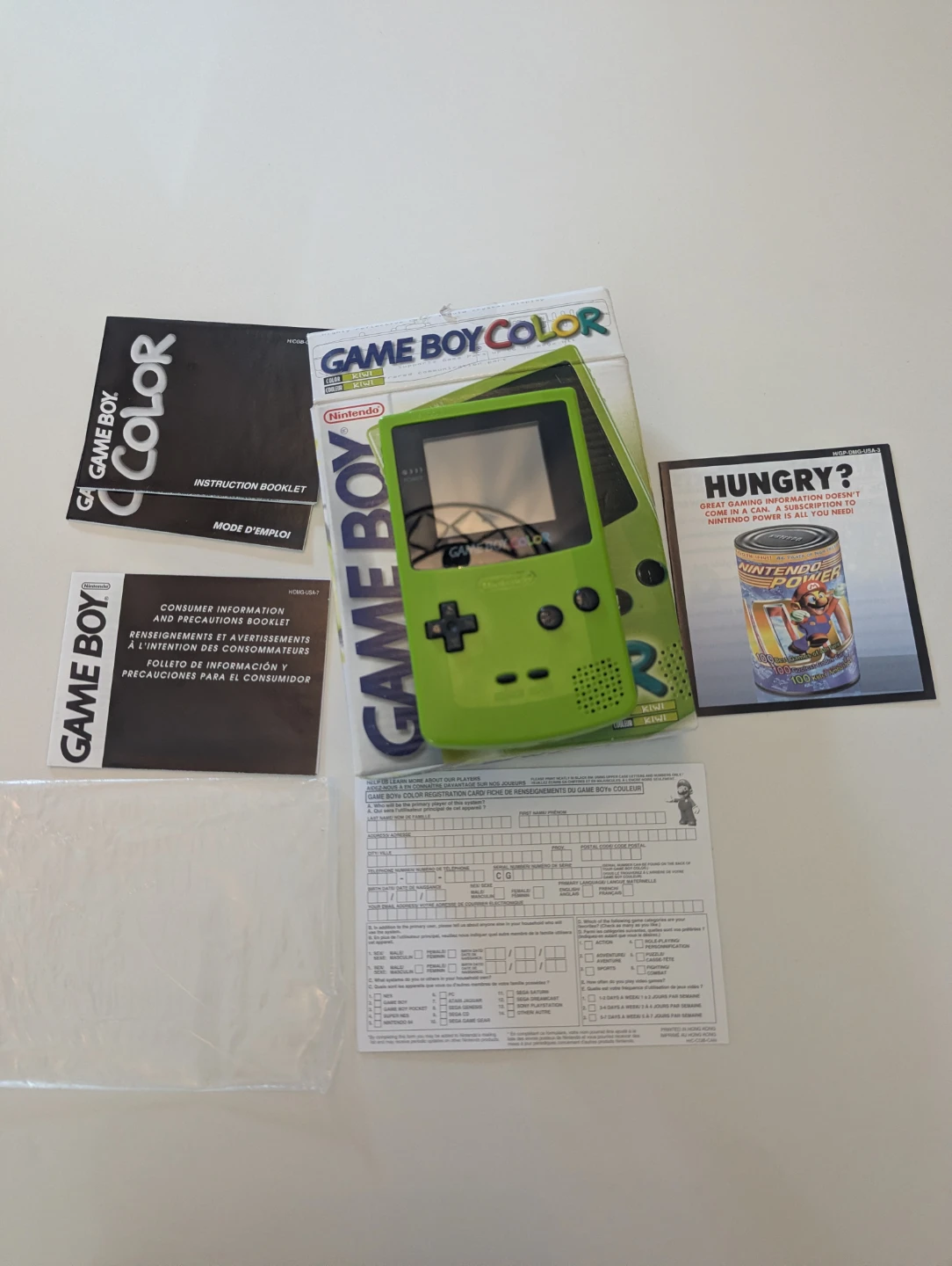 Gameboy color kiwi CIB