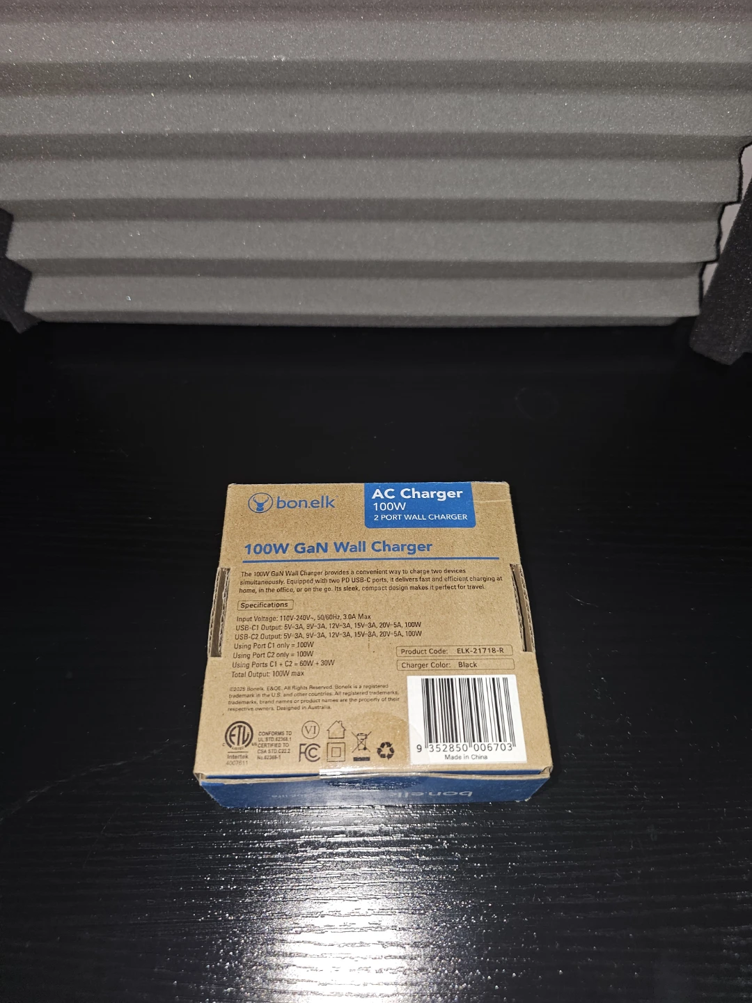 Bonelk 100W GaN Wall Charger with 2 USB-C PD Ports - photo 2