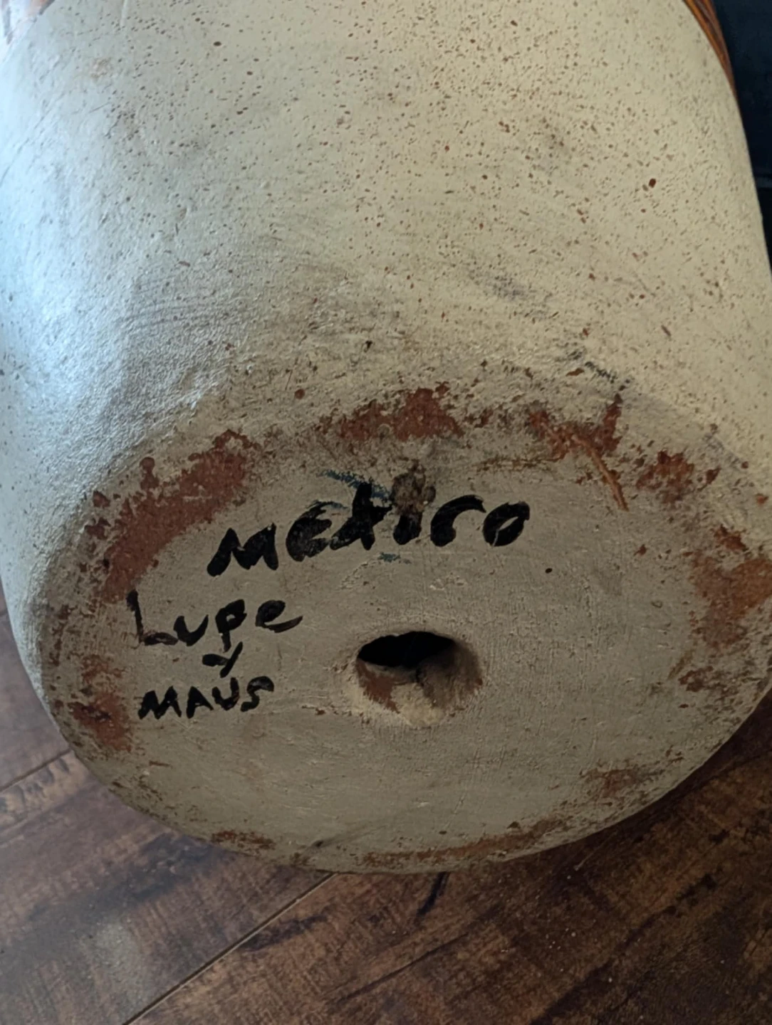 Vintage Mexico Folk Decorative Ceramic Vase - photo 2